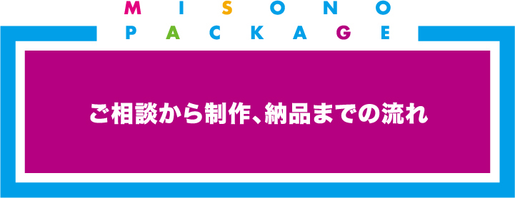 ご相談から制作、納品までの流れ